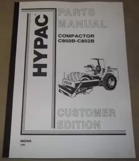 C852B HYPAC Compactor Manual Book Catalog