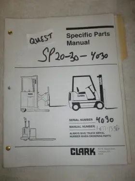 13SPN HYSTER Clark Manual Stacker Forklift