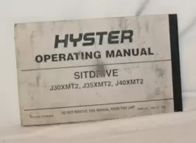 1463779 HYSTER Sitdrive Operating Manual #2