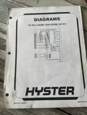 1483161 HYSTER Forklift Schematic Manual Service Book