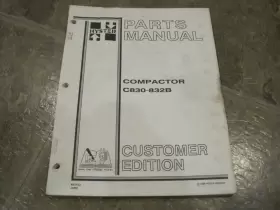 852422 HYSTER Roller Compactor Manual Catalog Book