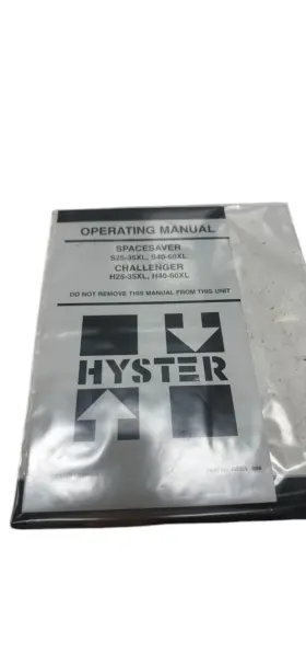897259 HYSTER Spacesaver Challenger Operating Manual