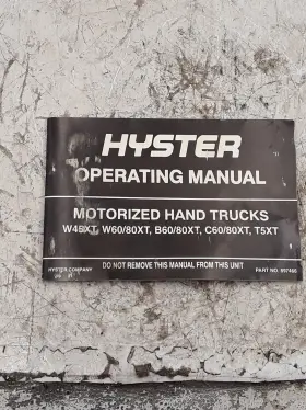 897466 HYSTER Operating Manual