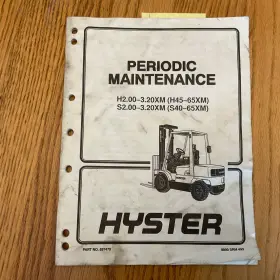 897470 HYSTER Periodic Manual Forklift Book