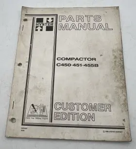 C450-451-455B HYSTER Compactor Manual