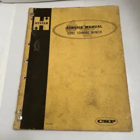 D89C HYSTER Service Manual Towing Winch