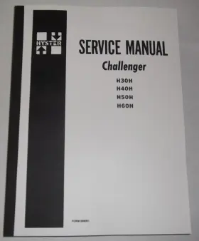 H60H HYSTER Forklift Lift Service Repair Manual Book