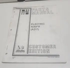 N30FR HYSTER Electric Forklift Manual