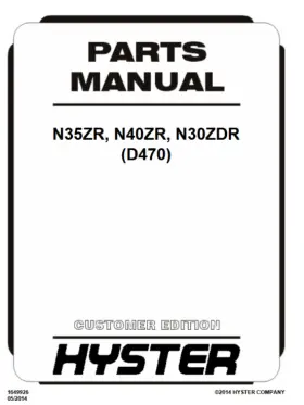 N30ZDR HYSTER Forklift Catalog Manual Pdf Usb