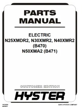 N50XMA2 HYSTER Forklift Catalog Manual Pdf
