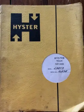 R40TD3 HYSTER Trailer Book Check