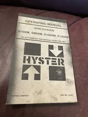 S120XM HYSTER Forklift Operator Manual