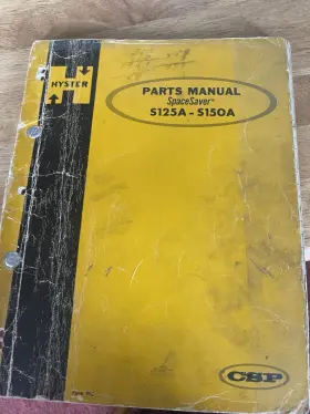 S125A-150A HYSTER Manual Spacesaver