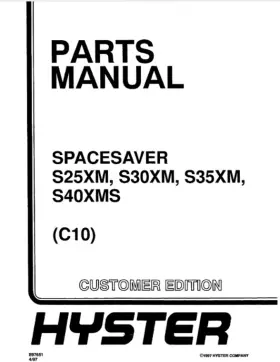S40XMS HYSTER Spacesaver Forklift Catalog Manual Pdf