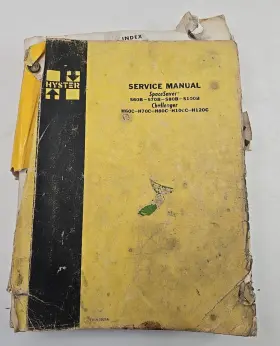 S80B HYSTER Service Manual Spacesaver Challenger Forklift