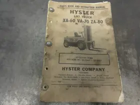 XA-60 HYSTER Lift Book Instruction Manual