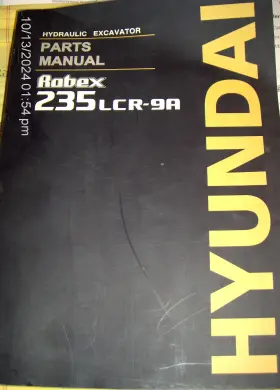 LCR-9A HYUNDAI Excavator Manual Robex English Korean