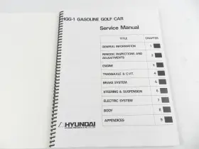 PU50 HYUNDAI Golf Service Manual #2