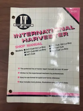 024185811480 I-T International Harvester Manual