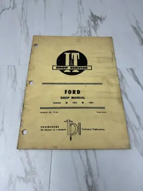 FO-36 I-T Service Manual Ford Tractors