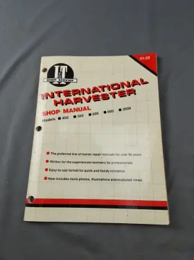 IH25 I-T Service Repair Manual Farmall