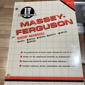 MF-43 I-T Manual Massey Ferguson