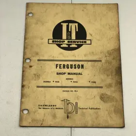 TO30 I-T Service Ferguson Tractor Repair Manual