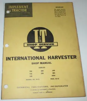 2404 International Tractor Manual