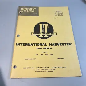 2504 International Tractor Service Repair Manual
