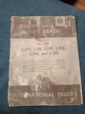 L195 International Operators Motor Owners Manual