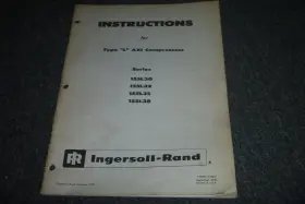 155L38 INGERSOLL RAND Axi Compressors Operator Manual Xz