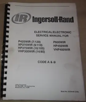 22235428 INGERSOLL RAND Compressor Electrical Service Manual