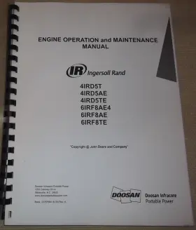 22787584 INGERSOLL RAND Engine Operation Manual