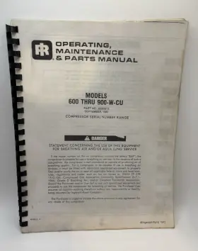 35359512 INGERSOLL RAND Compressor Operating Manual