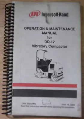 59253492 INGERSOLL RAND Vibratory Compactor Operation Manual