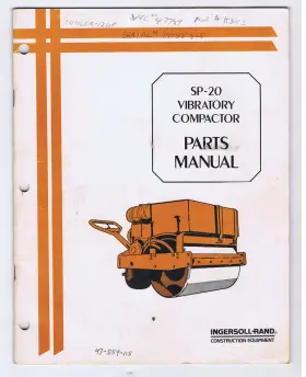 59671495 INGERSOLL RAND Vibratory Compactor Manual Paper
