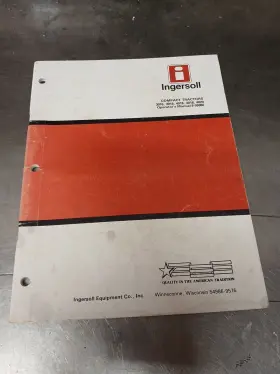 8-55980 INGERSOLL RAND Operators Manual