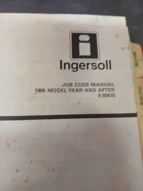 9-51600 INGERSOLL RAND Tractor Service Manual Engine Electric #3
