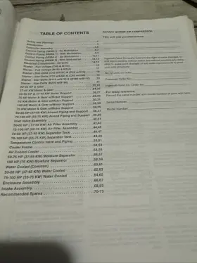 APDD751 INGERSOLL RAND Xfe Epe Xf Ep Air Compressor Manual #2