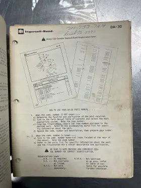 DA-30 INGERSOLL RAND Vibratory Compactor Manual #3