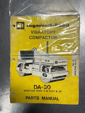 DA-30 INGERSOLL RAND Vibratory Compactor Manual