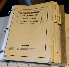 ECM350 INGERSOLL RAND Crawlair Drill Catalog Operator Manual