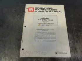 PCD-817 INGERSOLL RAND Compressor Operating Manual