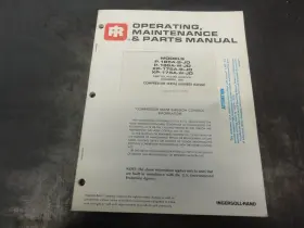 PCD-903 INGERSOLL RAND Compressor Operating Manual