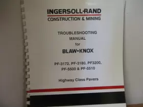 PF3200 INGERSOLL RAND Troubleshooting Manual 5500