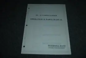 RX-55 INGERSOLL RAND Tamper Rammer Operator Catalog Manual Xz
