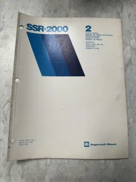 SSR2000 INGERSOLL RAND Ingersol Manual