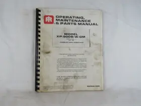 XP-900B-W-GM INGERSOLL RAND Operating Manual