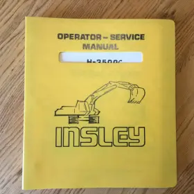 3500C INSLEY Service Repair Manual Hydraulic Excavator