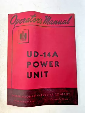 1-004-502-R2 INTERNATIONAL Harvester Power Unit Operators 1-004-502-R2 INTERNATIONAL Harvester Power Unit Operators